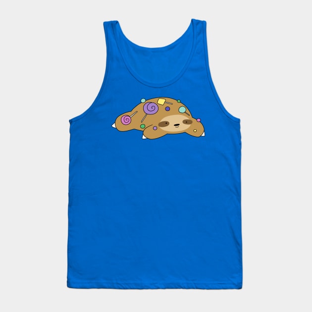 Candy Sloth Tank Top by saradaboru